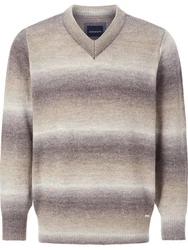 Babista V-Ausschnitt Pullover VILLOCARA beige/mehrfarbig