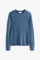 Next Rundhalspullover Türkis/Blau/Dunkelblau/Hellblau/Grau