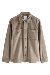 Next Hemdjacke aus Cord mit zwei Taschen (1-St) Braun/Beige/Khaki