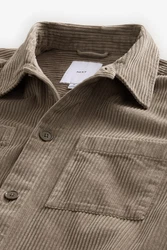 Next Hemdjacke aus Cord mit zwei Taschen (1-St) Braun/Beige/Khaki