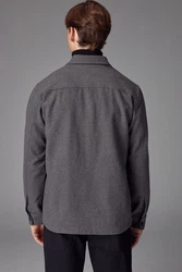 Next Hemdjacke Dunkelgrau/Hellgrau/Grau