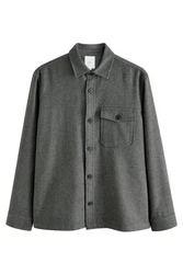 Next Hemdjacke Dunkelgrau/Hellgrau/Grau