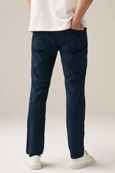 Next Hose Slim Fit Motion Flex Dunkelblau/Blau