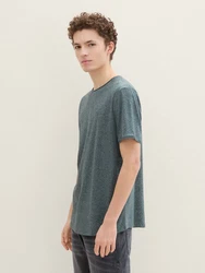 TOM TAILOR DENIM T-Shirt Grau/Grün/Dunkelgrau/Dunkelgrün/Türkis/Hellgrau