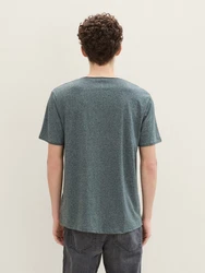 TOM TAILOR DENIM T-Shirt Grau/Grün/Dunkelgrau/Dunkelgrün/Türkis/Hellgrau