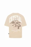 Crystal Paris T-Shirt Polo Club Braun/Khaki/Grau