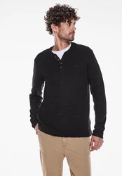 STREET ONE MEN Langarmshirt Dunkelgrau/Schwarz/Grau/Beige