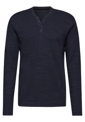 STREET ONE MEN Langarmshirt Dunkelblau/Blau