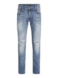 Jack & Jones Slim-fit-Jeans JJIGlenn JJFox Blau/Hellblau