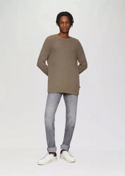 QS Rundhalspullover Casual Dunkelgrün/Khaki