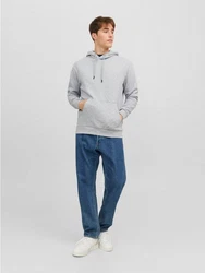 Jack & Jones Sweatshirt JJEBradley Grau/Hellgrau