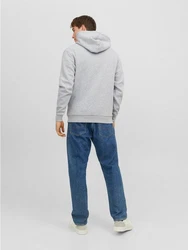 Jack & Jones Sweatshirt JJEBradley Grau/Hellgrau