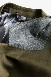 Next Zweireihiger Sakko im Relaxed Fit Dunkelgrün/Khaki