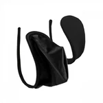 Lau-Fashion Tanga C-String Set Mini Unterwäsche Tanga Slip Dessous Schwarz/Grau
