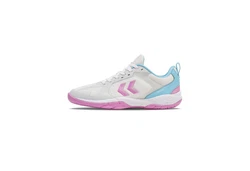 hummel SPEED COURT Handballschuh Weiß/Hellblau/Rosa