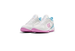 hummel SPEED COURT Handballschuh Weiß/Hellblau/Rosa
