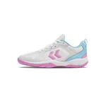 hummel SPEED COURT Handballschuh Weiß/Hellblau/Rosa