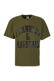 T-Shirt T-Shirt mit gummierten Logoprint aus reiner Baumwolle