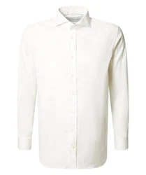 BALDESSARINI Blusenshirt Businesshemd Weiß/Creme