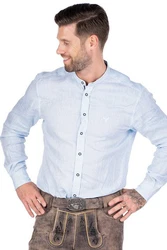 MarJo Trachtenhemd CHRISTIAN himmelblau/lavendel