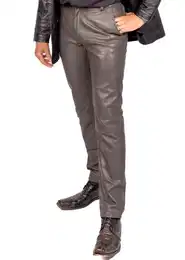 Lederhose Chino Elegante Chinohose aus weichem Lammnappa Leder