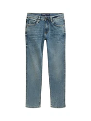 TOM TAILOR Straight-Jeans MARVIN Blau/Hellblau