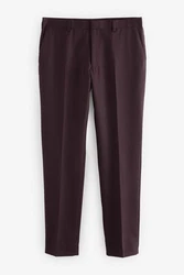 Next Anzughose Strukturiert Tailored Fit Dunkelrot/Bordeaux/Rosa/Lila
