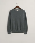 Gant Strickpullover R-Neck COTTON PIQUE C-NECK Grau Gant Strickpullover R-Neck COTTON PIQUE C-NECK Grau