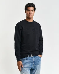 Gant Sweatshirt TONAL ARCHIVE SHIELD Schwarz/Dunkelgrau/Dunkelblau/Grau