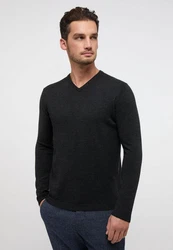 Eterna T-Shirt Dunkelgrau/Grau/Schwarz
