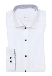 Eterna Langarmhemd Slim Fit Original Shirt Hemd Weiß/Rot/Grün