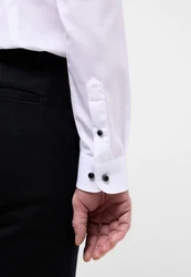 Eterna Langarmhemd Slim Fit Original Shirt Hemd Weiß/Rot/Grün