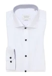 Eterna Langarmhemd Slim Fit Original Shirt Hemd Weiß/Rot/Grün