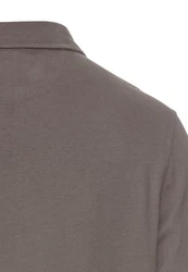 camel active Langarm Poloshirt Grau/Braun/Khaki