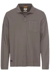 camel active Langarm Poloshirt Grau/Braun/Khaki