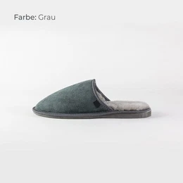 HAUSSCHUHE PANTOFFELN SLIPPER ECHT DEUTSCHES MERINOSCHAFFELL/LEDER Hausschuh