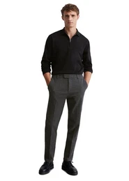 Chinohose aus softem Bio-Baumwoll-Viskose-Mix