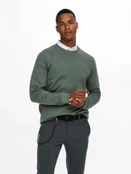 ONLY & SONS Sweatshirt Ceres Dunkelgrün/Grün/Khaki