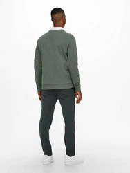 ONLY & SONS Sweatshirt Ceres Dunkelgrün/Grün/Khaki