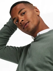 ONLY & SONS Sweatshirt Ceres Dunkelgrün/Grün/Khaki