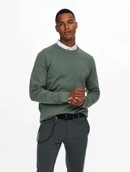 ONLY & SONS Sweatshirt Ceres Dunkelgrün/Grün/Khaki