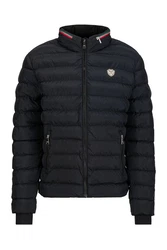 19V69 ITALIA Herren Steppjacke JASON Schwarz/Dunkelblau/Blau/Rosa