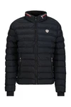 19V69 ITALIA Herren Steppjacke JASON Schwarz/Dunkelblau/Blau/Rosa