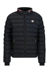 19V69 ITALIA Herren Steppjacke JASON Schwarz/Dunkelblau/Blau/Rosa