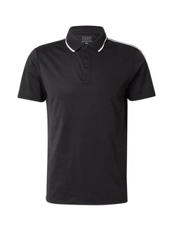 GUESS Poloshirt QUATTRO schwarz/wei