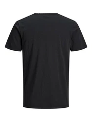 Jack & Jones T-Shirt Splitneck Tee Schwarz/Dunkelgrau