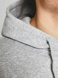 Jack & Jones Plus Sweatshirt 'JJEcorp' graumeliert/schwarz