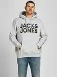 Jack & Jones Plus Sweatshirt 'JJEcorp' Grau/Hellblau/Schwarz/Khaki