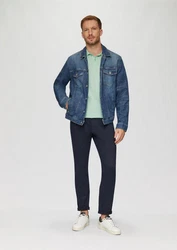 s.Oliver Kurzarmshirt Poloshirt Hellgrün/Grün