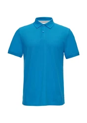 s.Oliver Kurzarmshirt Poloshirt Türkis/Blau/Hellblau